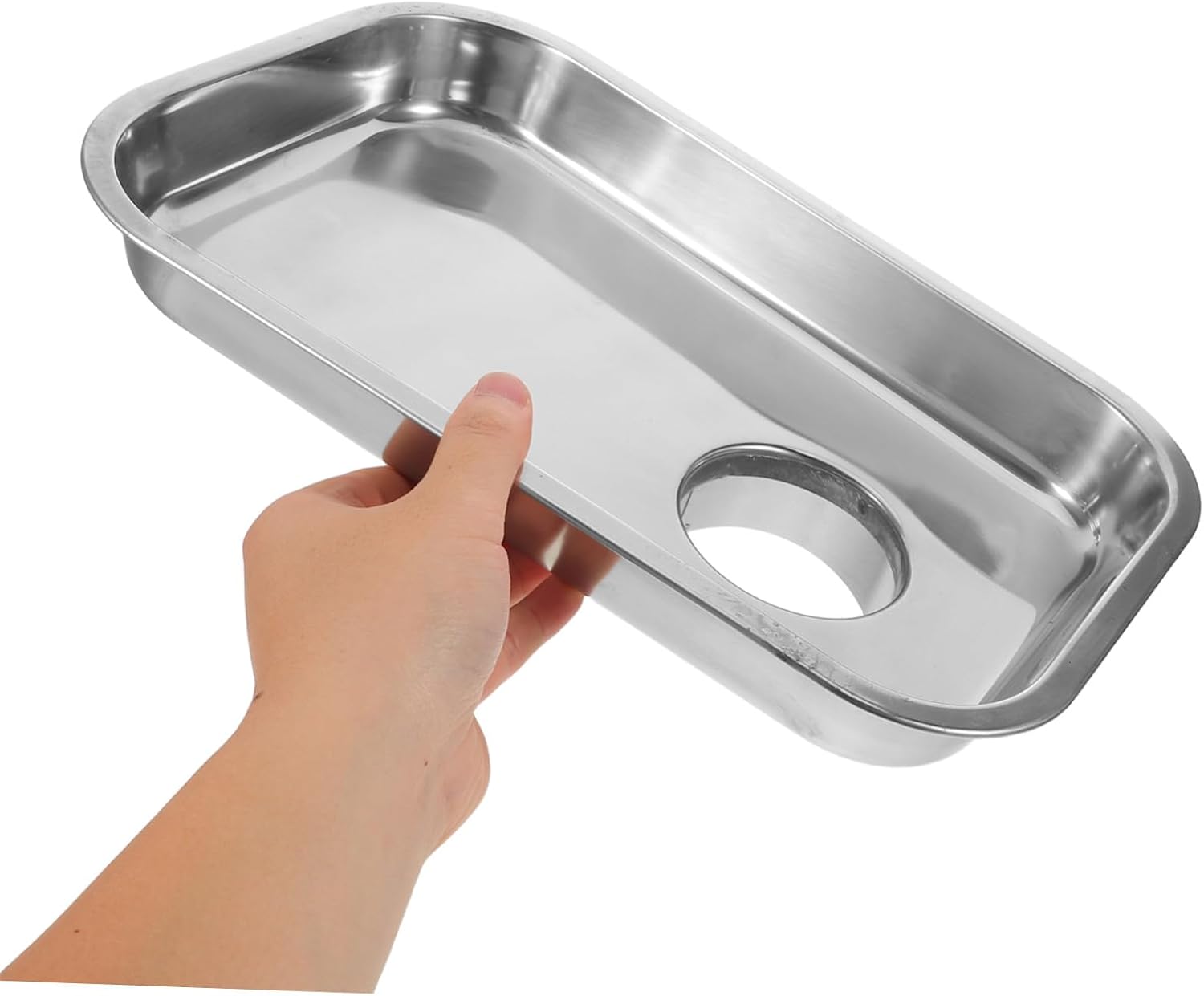 jojofuny Stainless Steel Meat Grinder Tray Replacement for Stand Mixer Meat Grinder Accessories with Material and Hand Protection for Homemade Sausage Making and Efficient Home Butchering