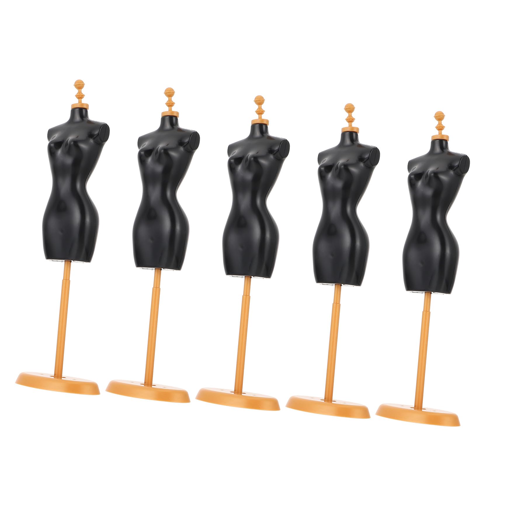 INOOMP 5pcs Doll Clothes Display Rack Desktop Mannequin Model Stand Doll Dress Support Holder for House Furniture and Accessories