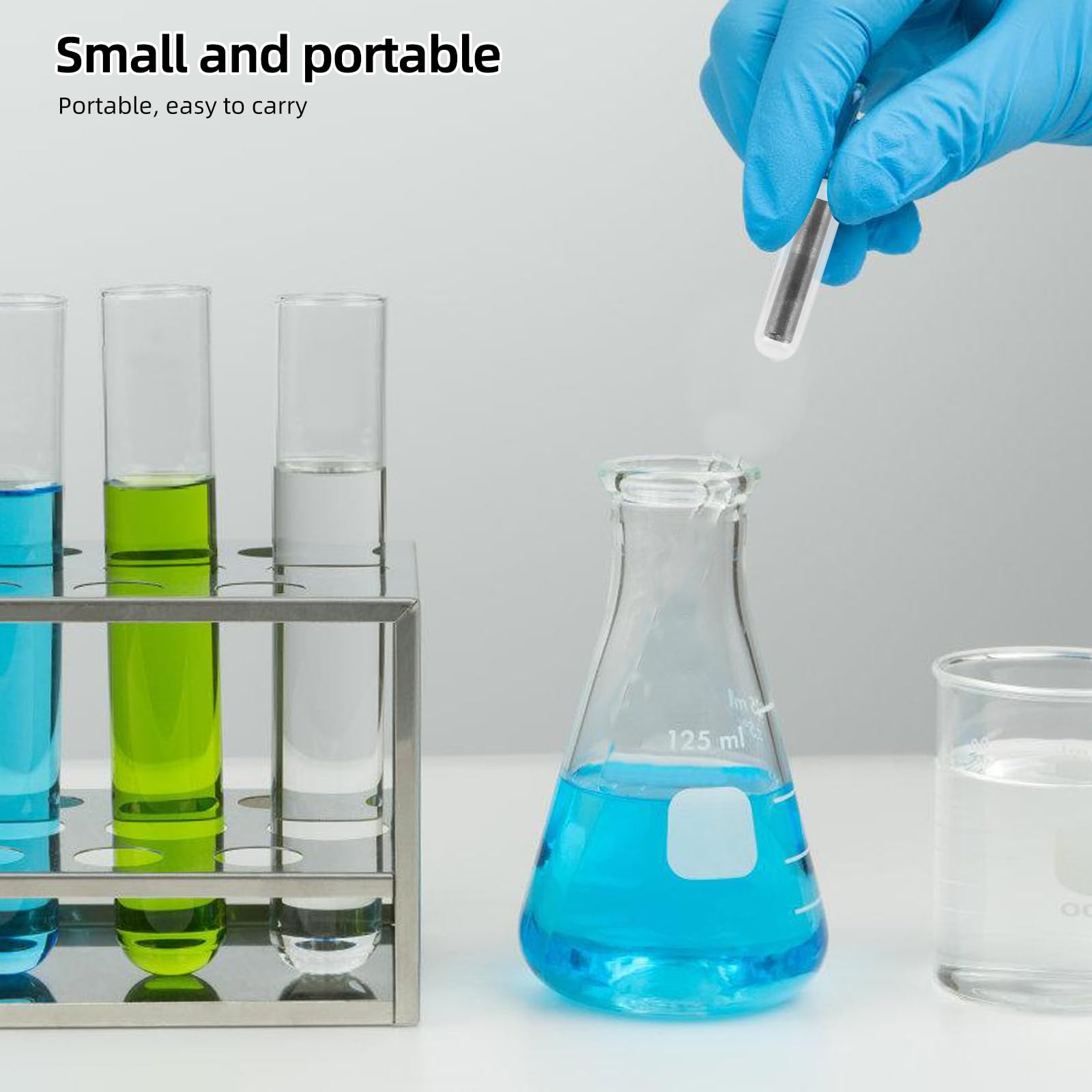 iplusmile Magnetrührstab Für Labor - Effizientes Rühren Mit Magnetrührer Stabil Und Langlebig Ideal Für Chemie-Experimente 3.2X3.2X0.8Cm