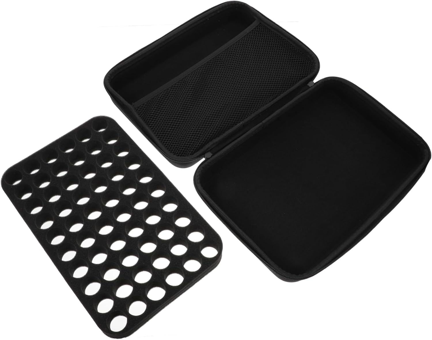 Essential Oil Bottle Storage Bag 60-grid Travel Case Portable Organizer with Shockproof Zipper