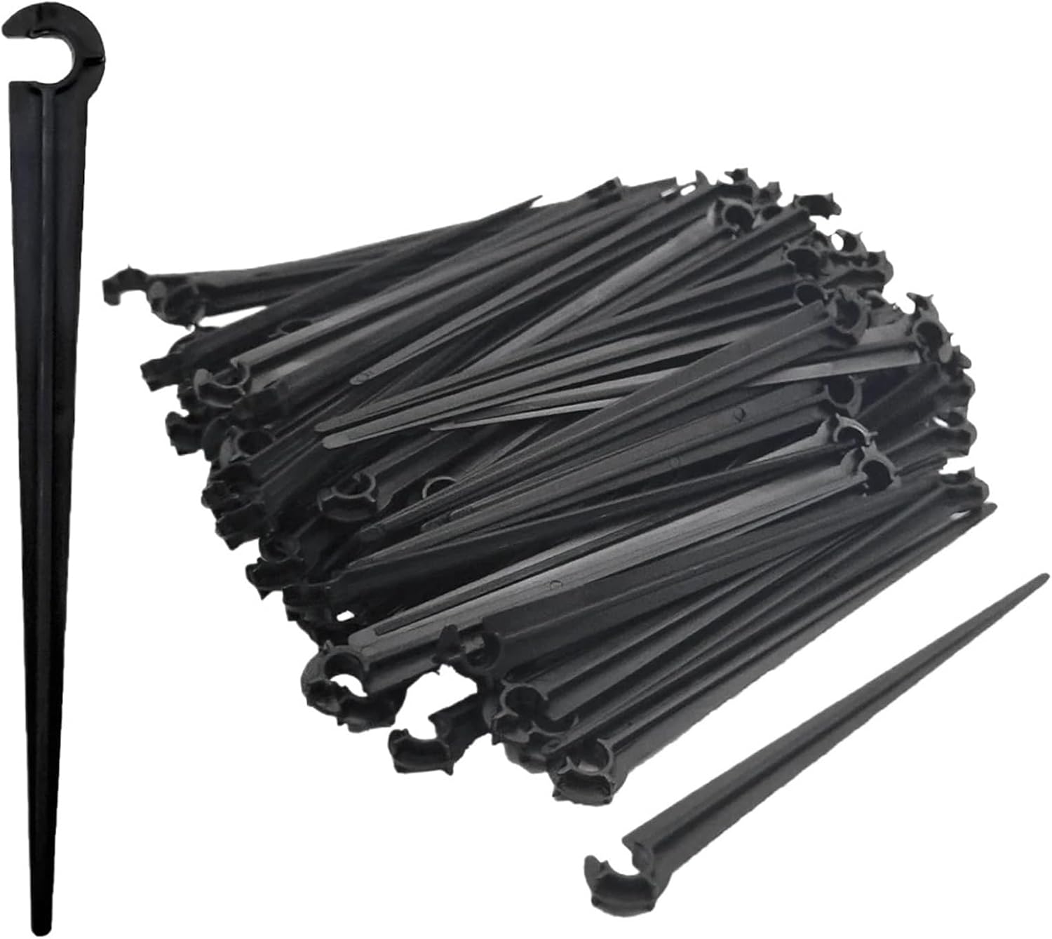 5-50m DIY 4/7mm PVC Watering Hose Micro Irrigation Pipe Drip Watering Kits with Adjustable Drippers Punch Tool(100Pcs-A)