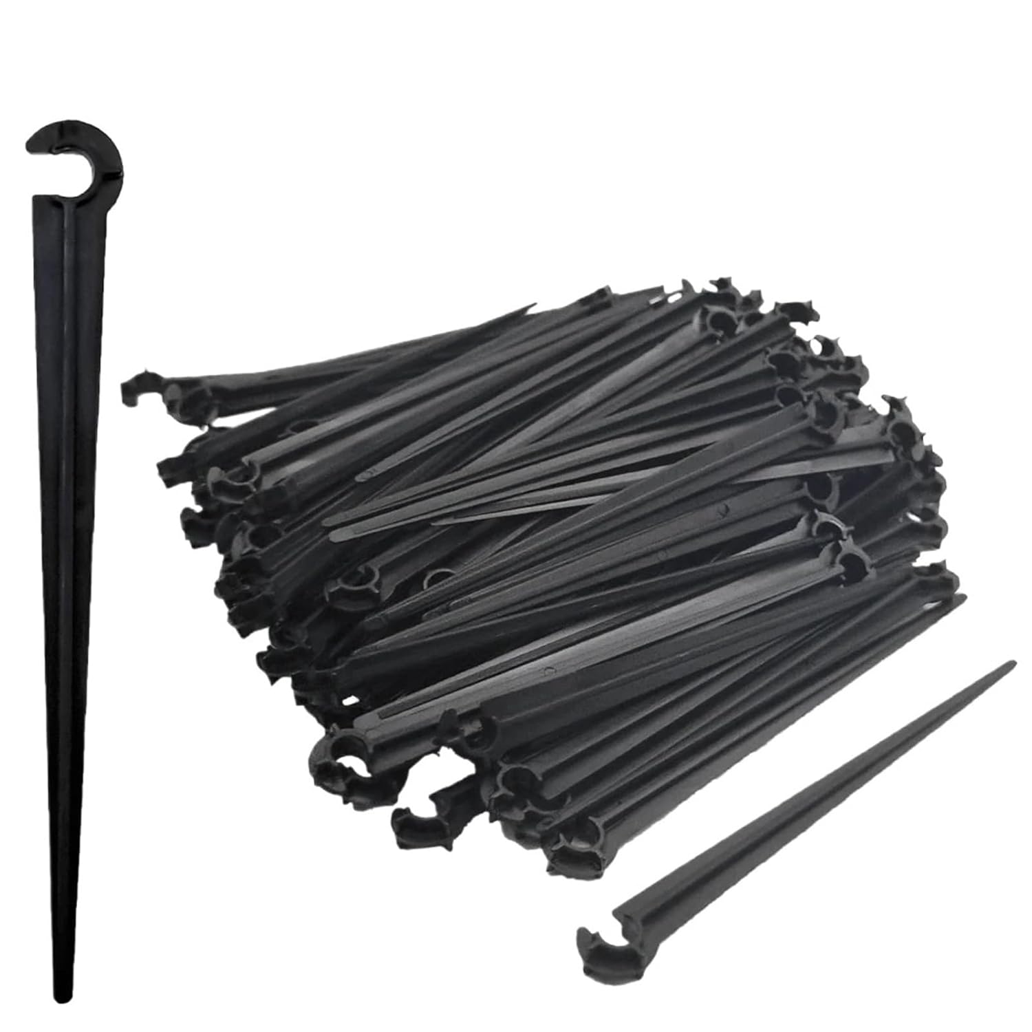 5-50m DIY 4/7mm PVC Watering Hose Micro Irrigation Pipe Drip Watering Kits with Adjustable Drippers Punch Tool(100Pcs-B)