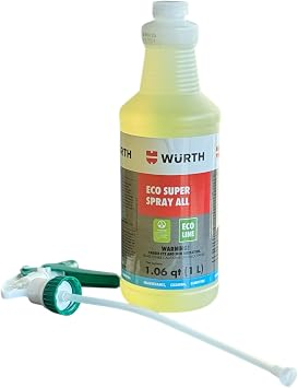 AquaNation Listing For Wurth ECO Super Spray All 1L Eco-Friendly Multi-Purpose Cleaner with Pump Spray | Safe for Hard Surfaces | Removes Dirt, Grease & Stains | VOC Compliant | Ready-to-Use Formula