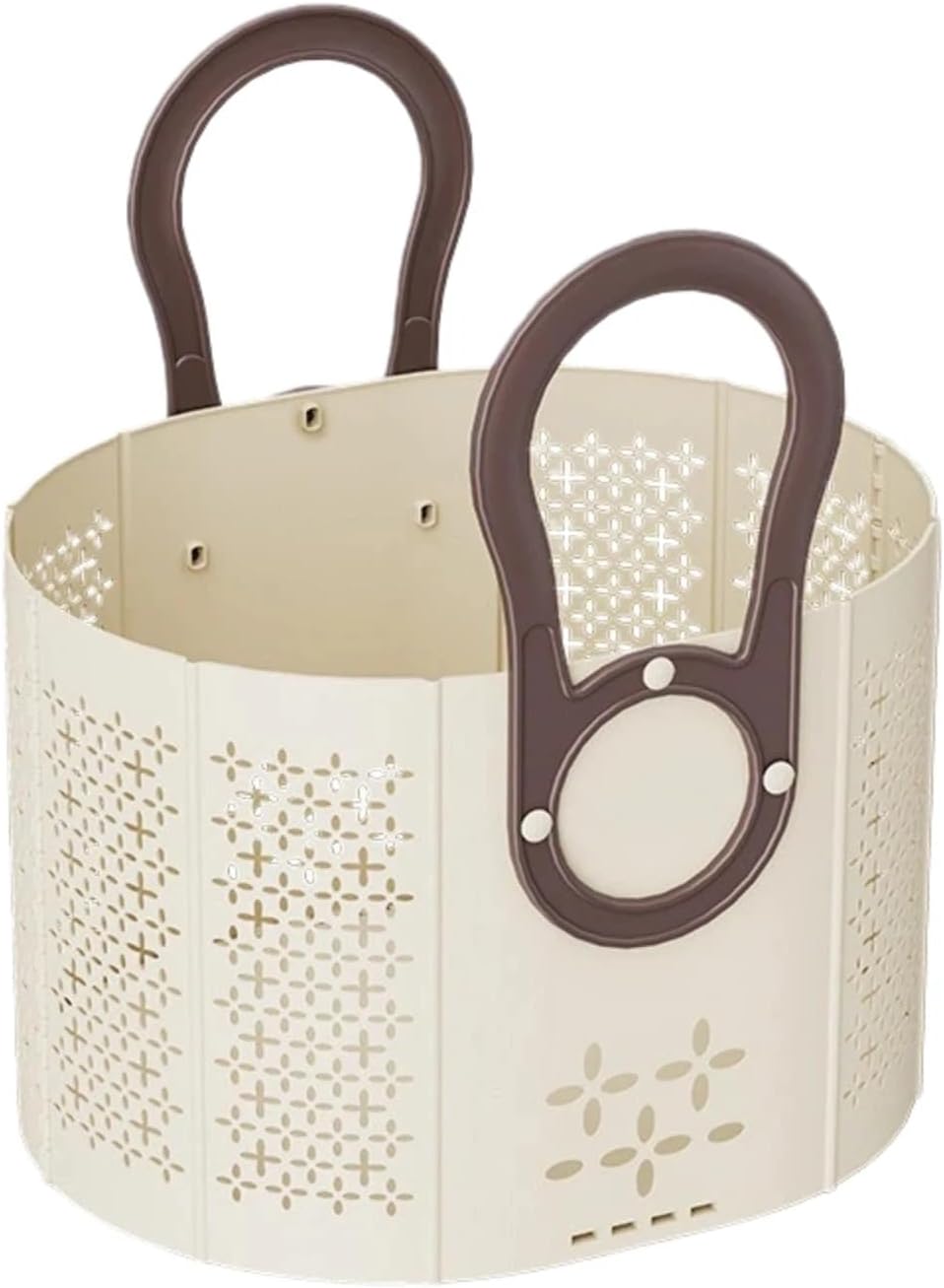 Large capacity portable folding dirty clothes basket, bathroom toiletries storage, outdoor picnic snack storage basket