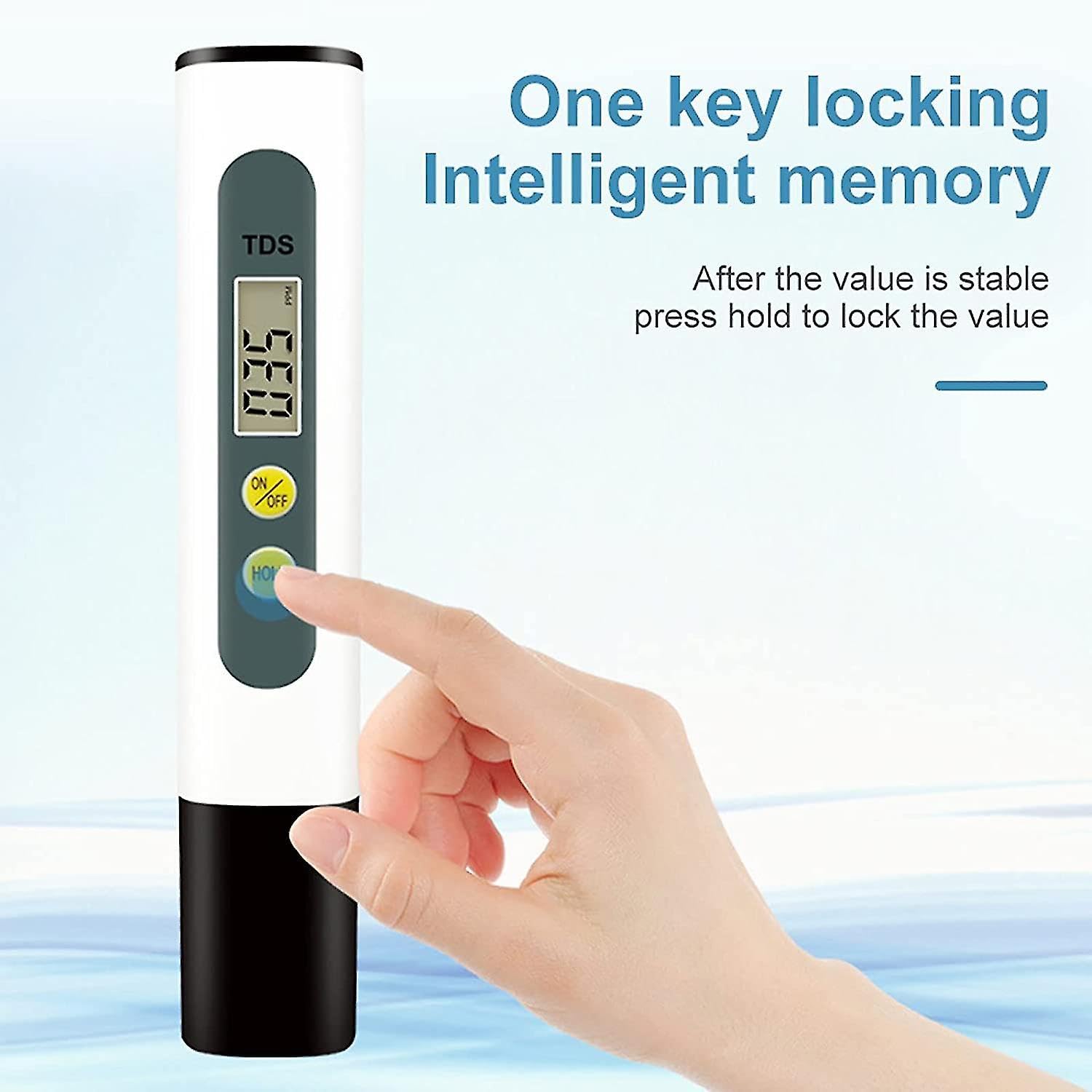 KERRO™Digital TDS Meter 0-9990ppm Measuring Range,1 ppm Increments, 2% Readout Accuracy 4