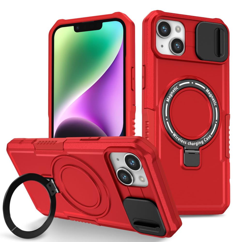 Coque rigide antichoc iPhone 12 rouge LVTFCO évitant les bris d'écran - 8