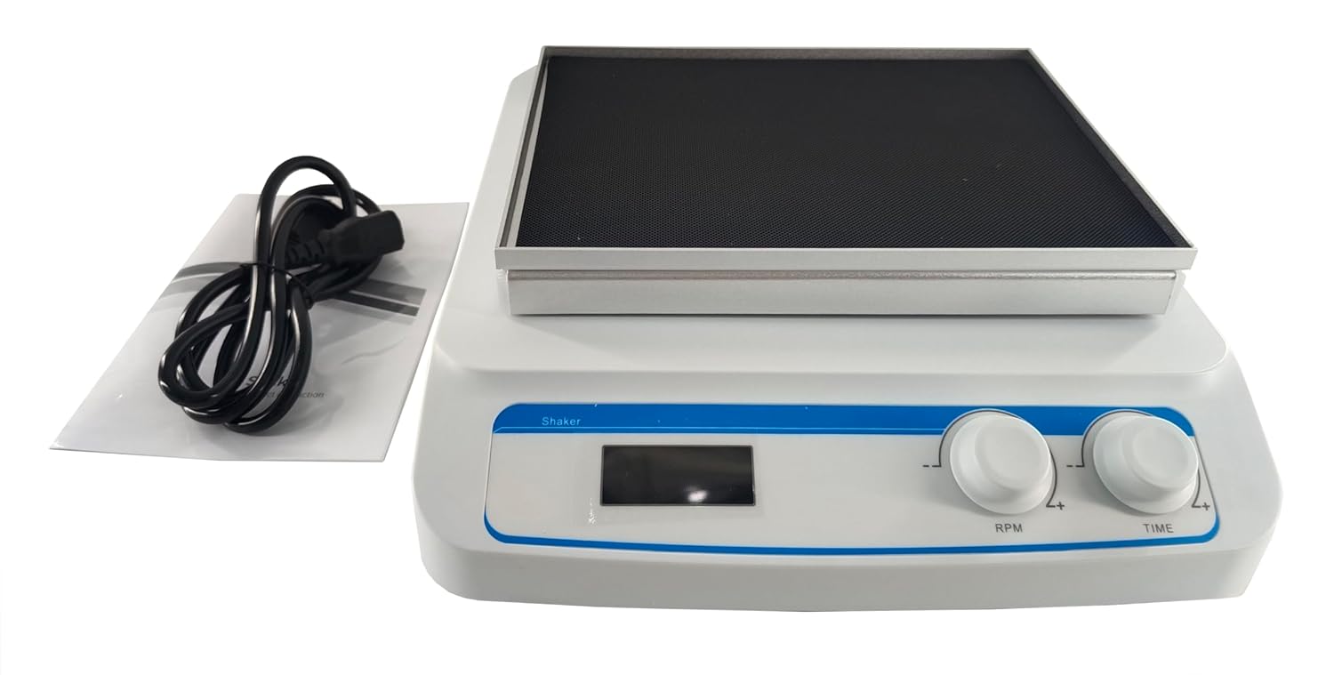 Lab Orbital Shaker Rocker Lab Vibration Instrument Orbital Shaking Equipment with Universal Tray Shaking Mode Orbital Speed Range 60-400 (Optional 500) RPM Amplitude 8mm