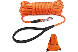 LynxKing Check Cord Dog Leash for Training and Tracking