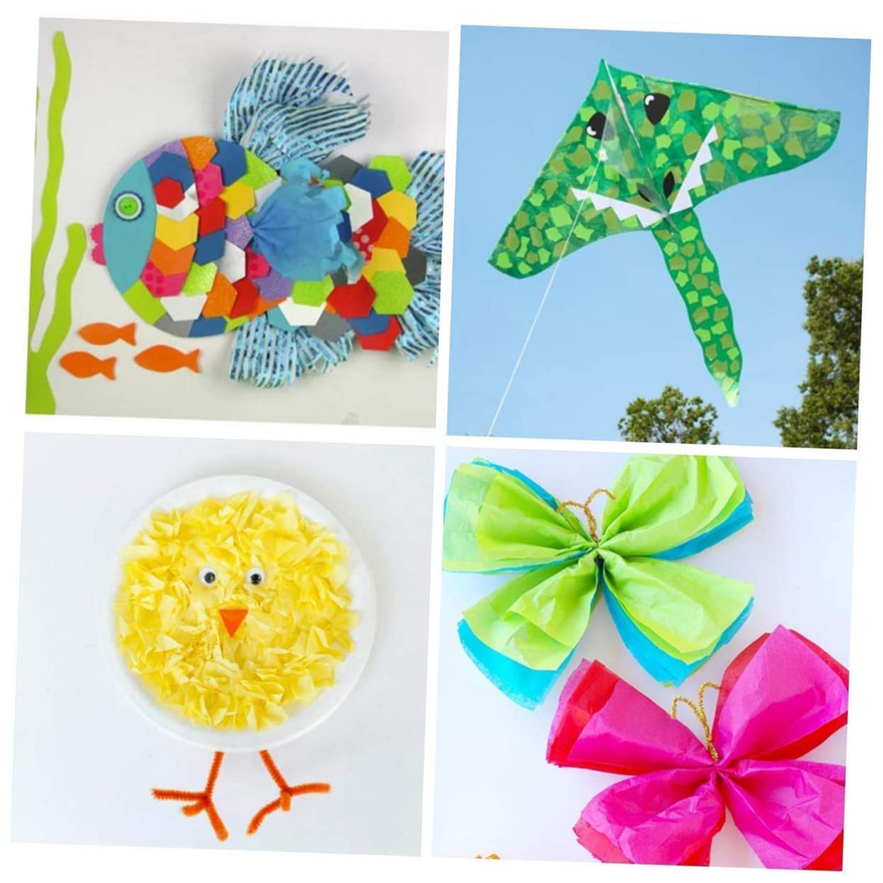 TOYANDONA 100stücke Farbiges Dünnes Bastelpapier Seidenpapier Packpapier Für Origami Geschenkpapier Kopierpapier Für Junge Mädchen Bastelarbeiten Geschenkverpackung Dekoration