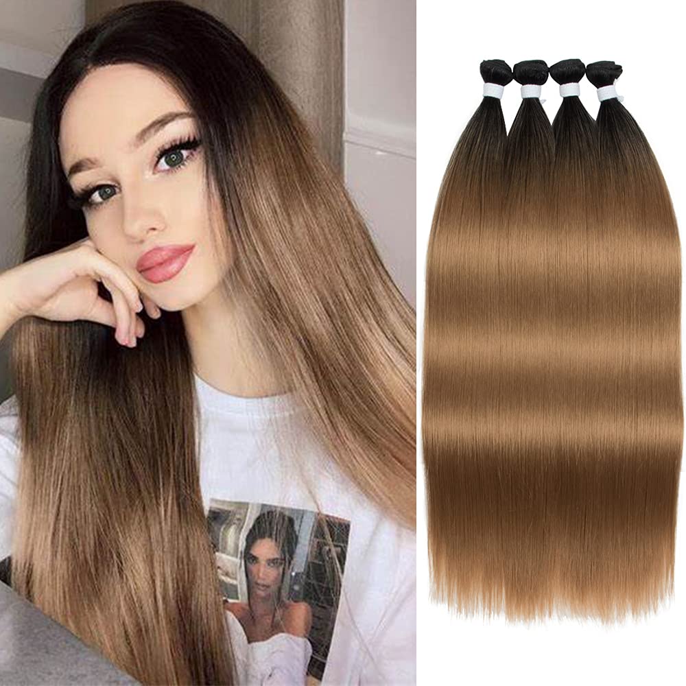 NOBLE H IR NOBLE HAIR Synthetic Hair 4 Bundles 24 Inch Long