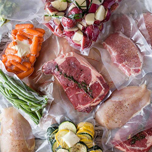 Vacuum Sealer Bags 8”x50\' Rolls 2 pack for Food Saver, Seal Meal. Sous Vide Bag Great for Sous Vide Cooker, Vac Machine, Microwave & Freezer, BPA Free and Commercial Grade Vacuum Sealer bag