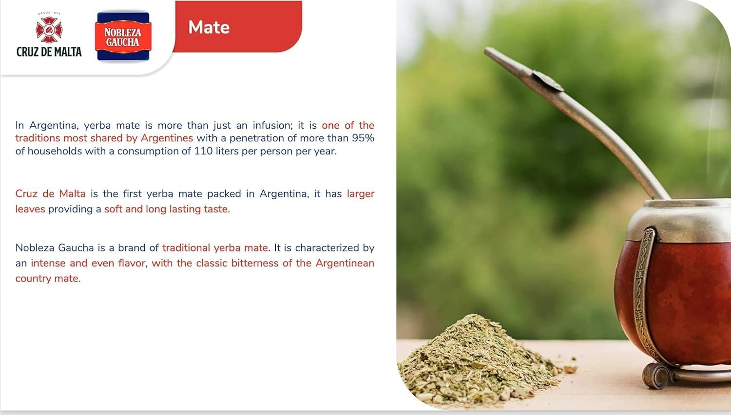 YERBA MATE CRUZ de MALTA 2.2lb 1 kilo (Pack Of 2)