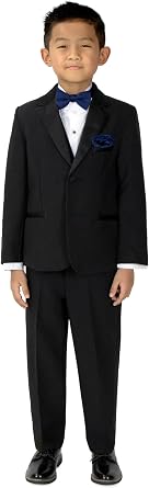 Spring Notion Baby Boys Tuxedo Set with Bow Tie and Handkerchief