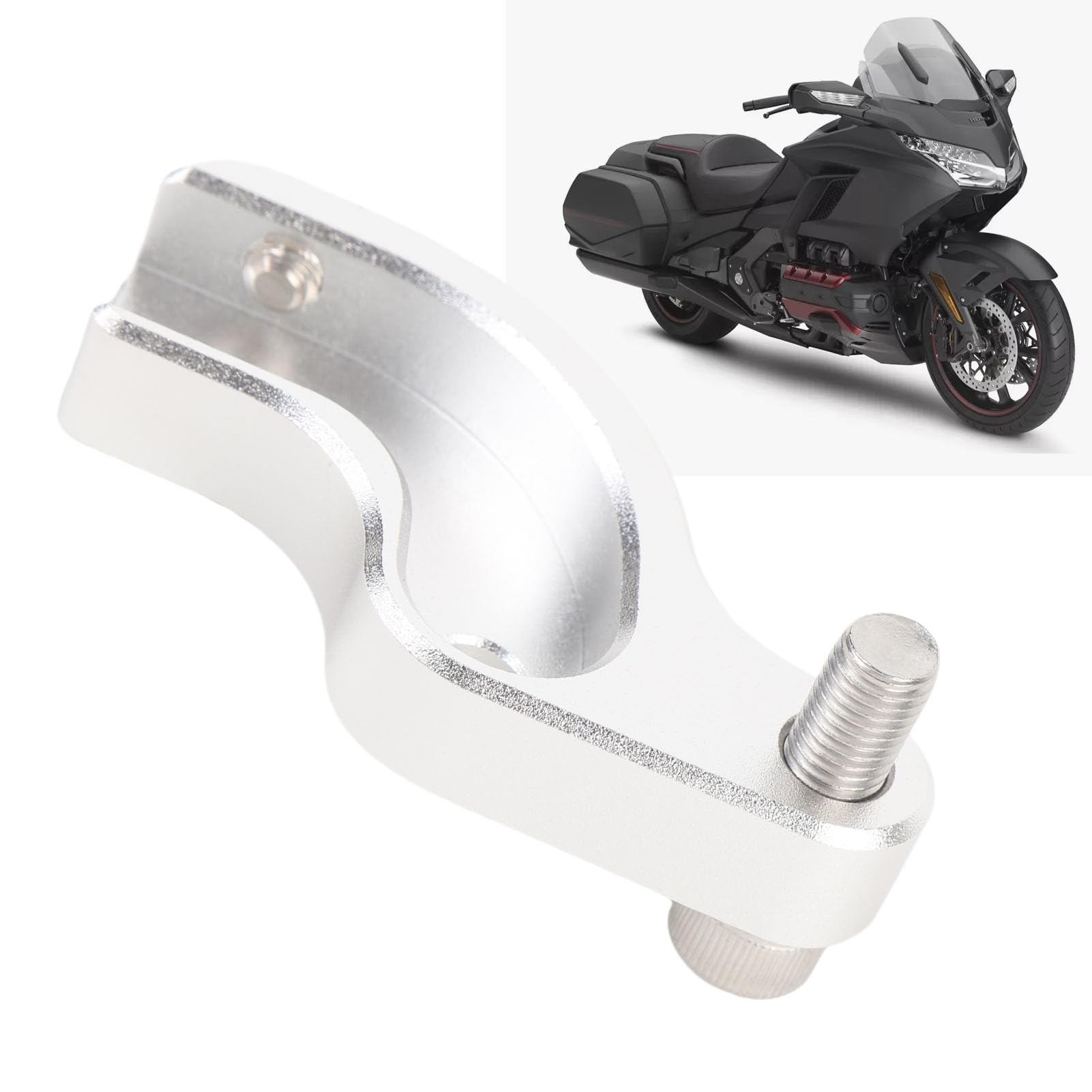 Ejoyous Neutraler Schaltassistent, Schalthilfe aus CNC-Aluminium für Touring Electra Glide- und Road King-Motorräder (SILVER)