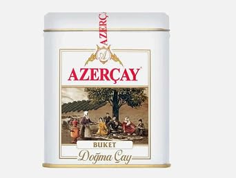 Premium Azercay Black Buket Tea Loose Leaf in Tin Gift 100g