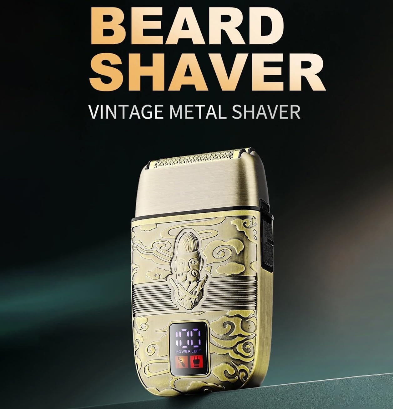 Men's Shaver, Foil Shaver 8800 RPM Rechargeable Hair Beard Professional Cordless Electric Metal Shaver Men Razor Hair Trimmer