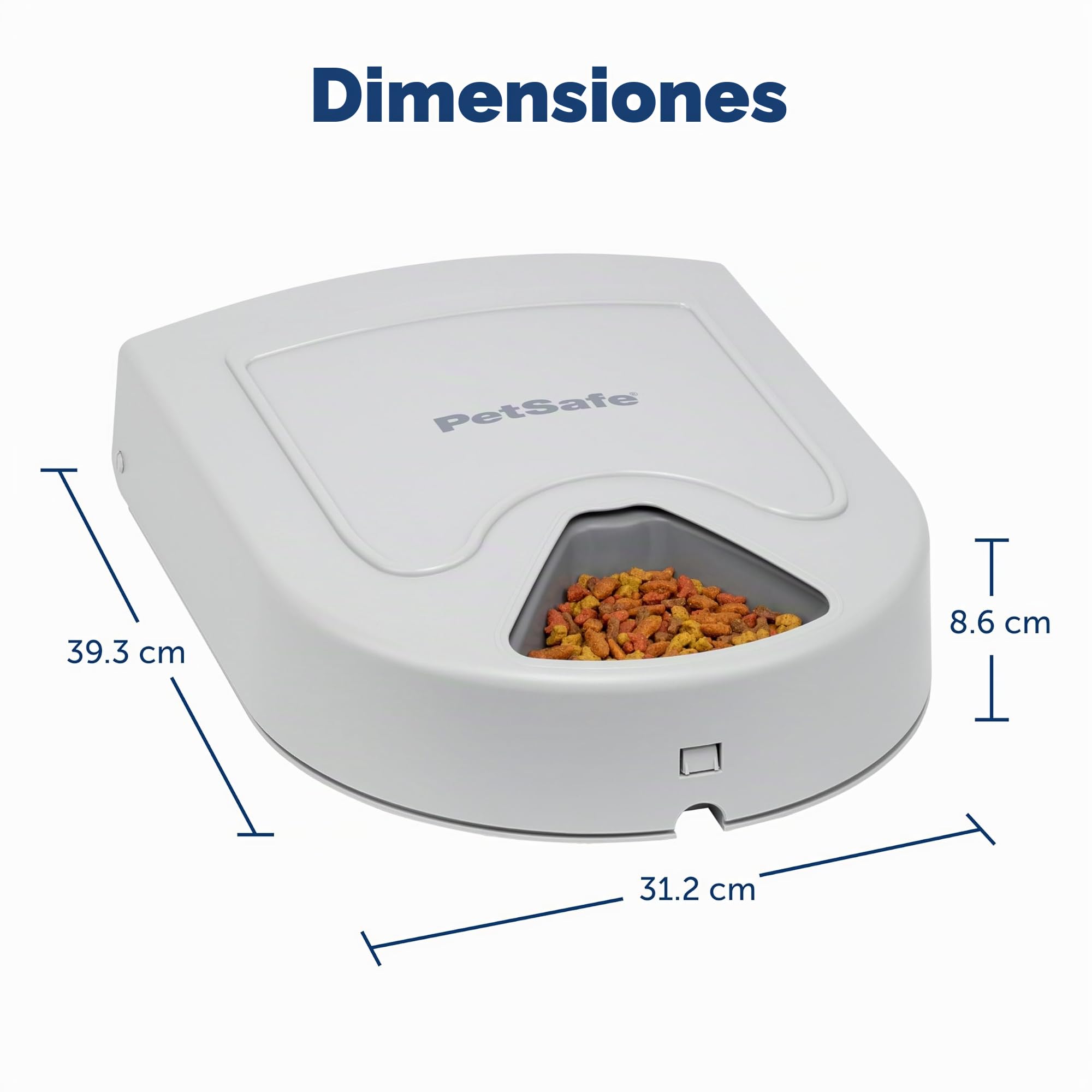 Comedero automático de 5 Comidas para Perros y Gatos PetSafe, dispensador de Alimentos, programar Comidas para Mascotas, Capacidad de 5 Tazas de alimento