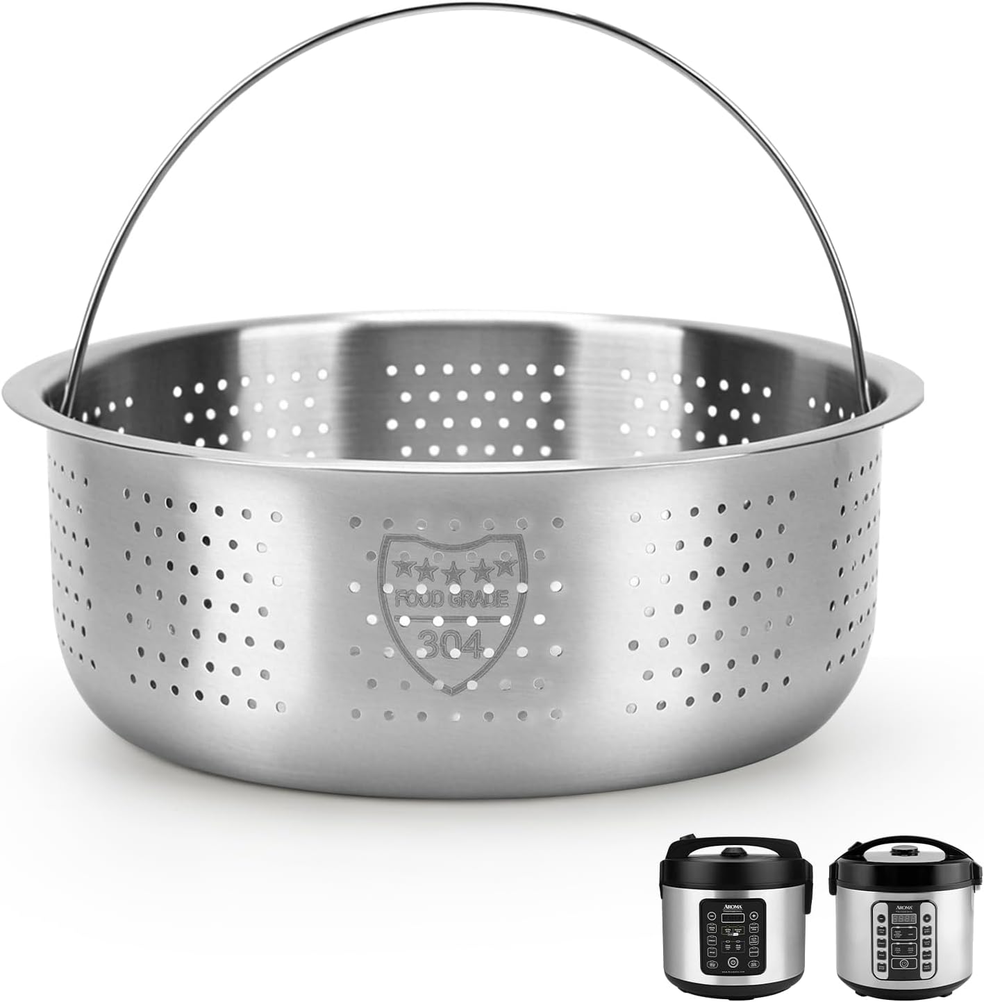 304 FoodGrade Stainless Steel Metal Basket compatible with AROMA ARC-914SBD