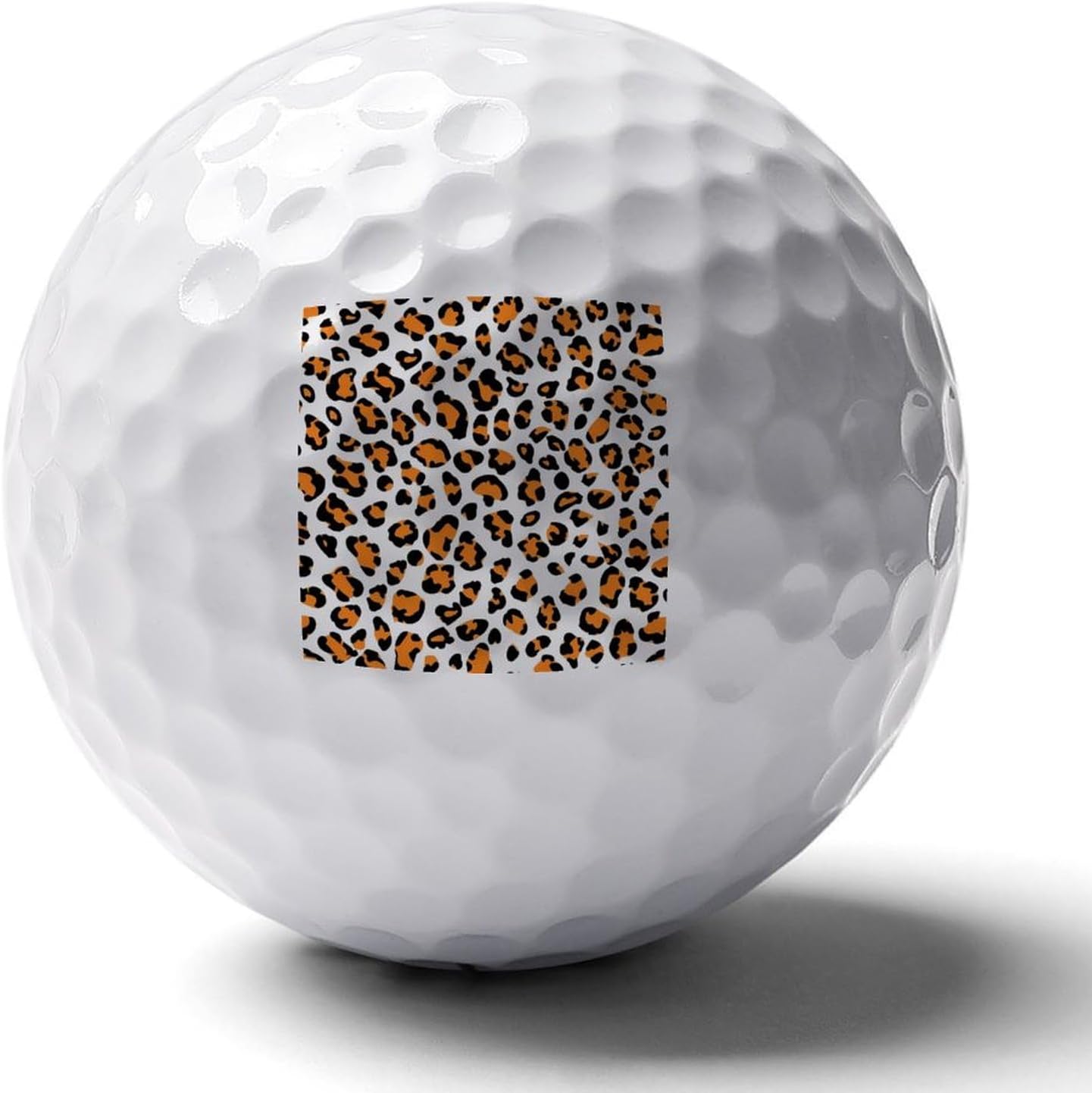 Leopard Pattern Print Practice Golf Ball Distance and Speed Gifts for Men Women Golfers