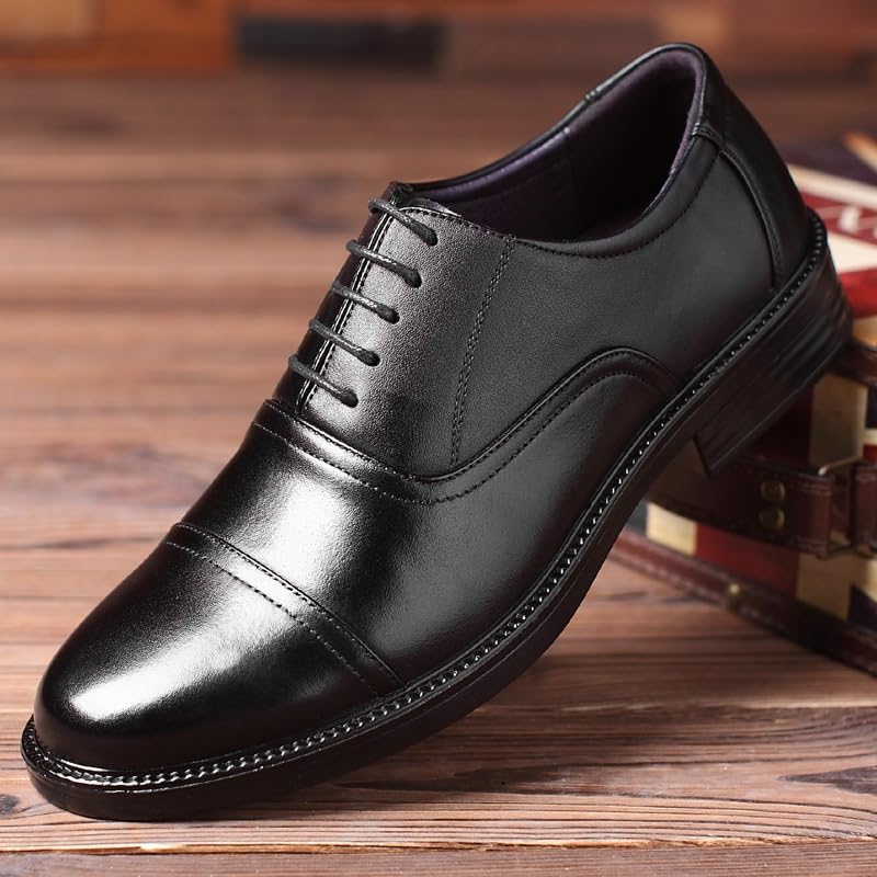 Modern Low Top Pointed Toe Tuxedo Derby Shoes Tuxedo Dress Shoes Lightweight Comfortable Formal Derby Shoe for Business Dinners(8)3