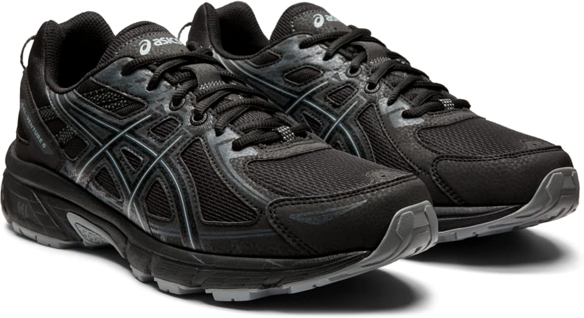 ASICS Men's Gel-Venture 6 MX Running Shoes 8 X-Wide Black/Black