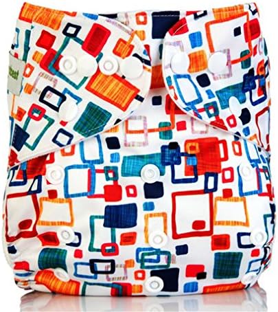 Baby Cloth Diaper Cover Reusable Baby Nappies Cover Nappy Washable Ajustable Pocket Diapers 178 With 1 insert