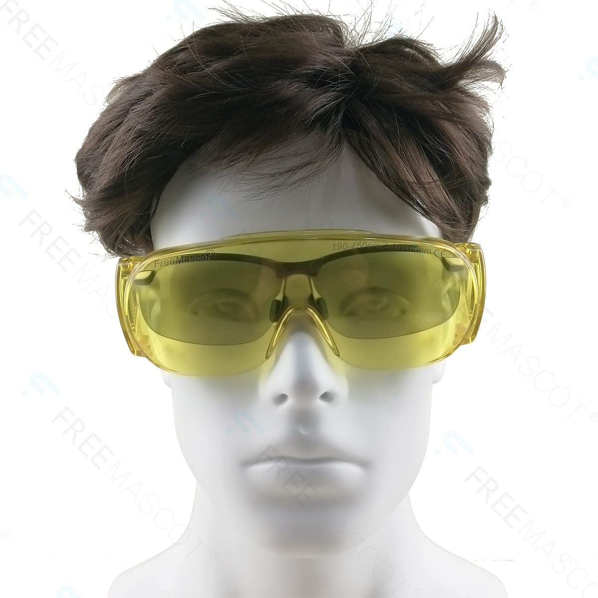 FREEMASCOT OD 6+ 190nm-450nm / 10600nm Wavelength UV Light & CO2 Laser Safety Glasses for 405nm, 445nm, 10600nm,10.6um CO2 Laser Safety Goggles