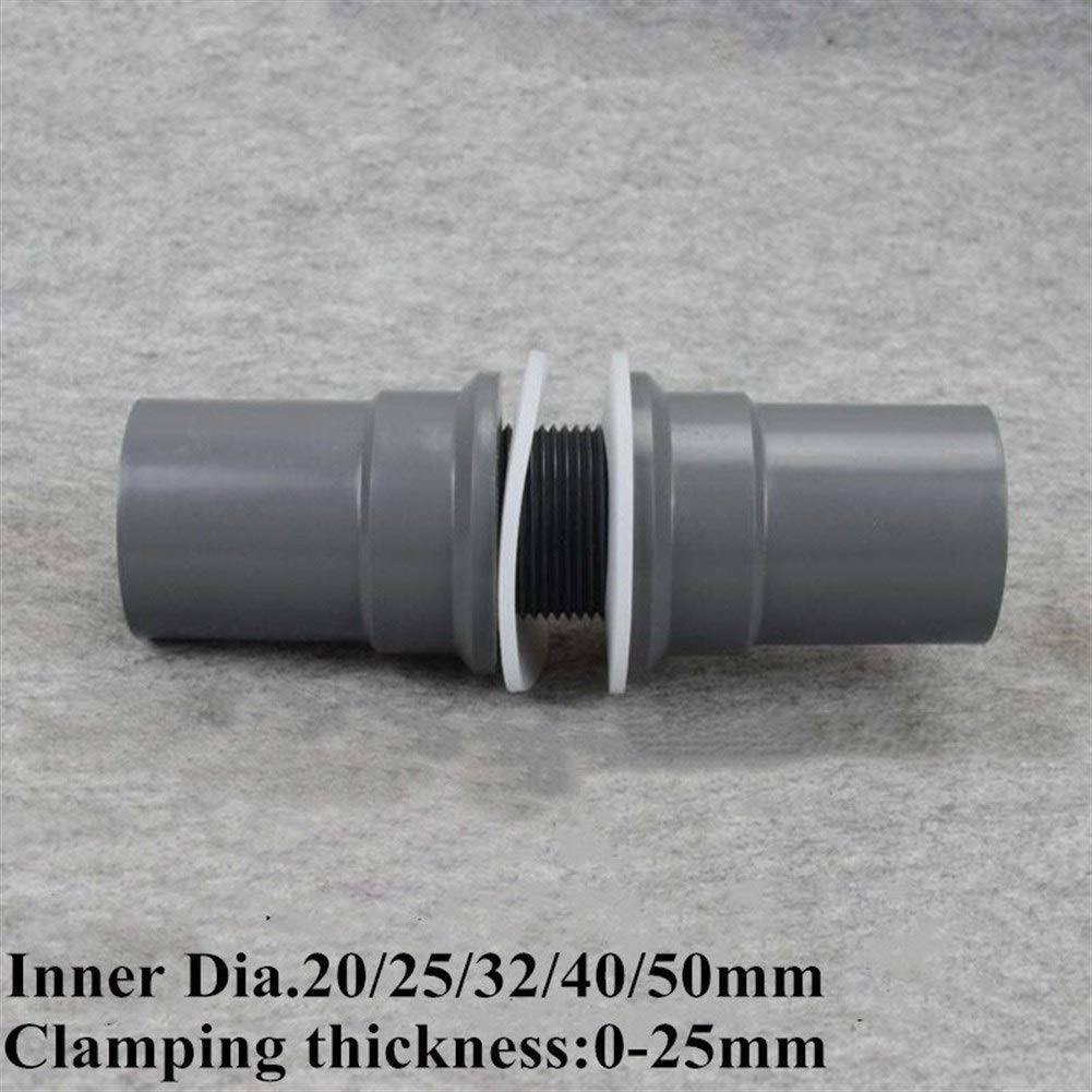 Accesorios para tuberías de riego, Conector de Tubo PVC, Manguera 20-50mm for Accesorios riego por Goteo pecera, latón
