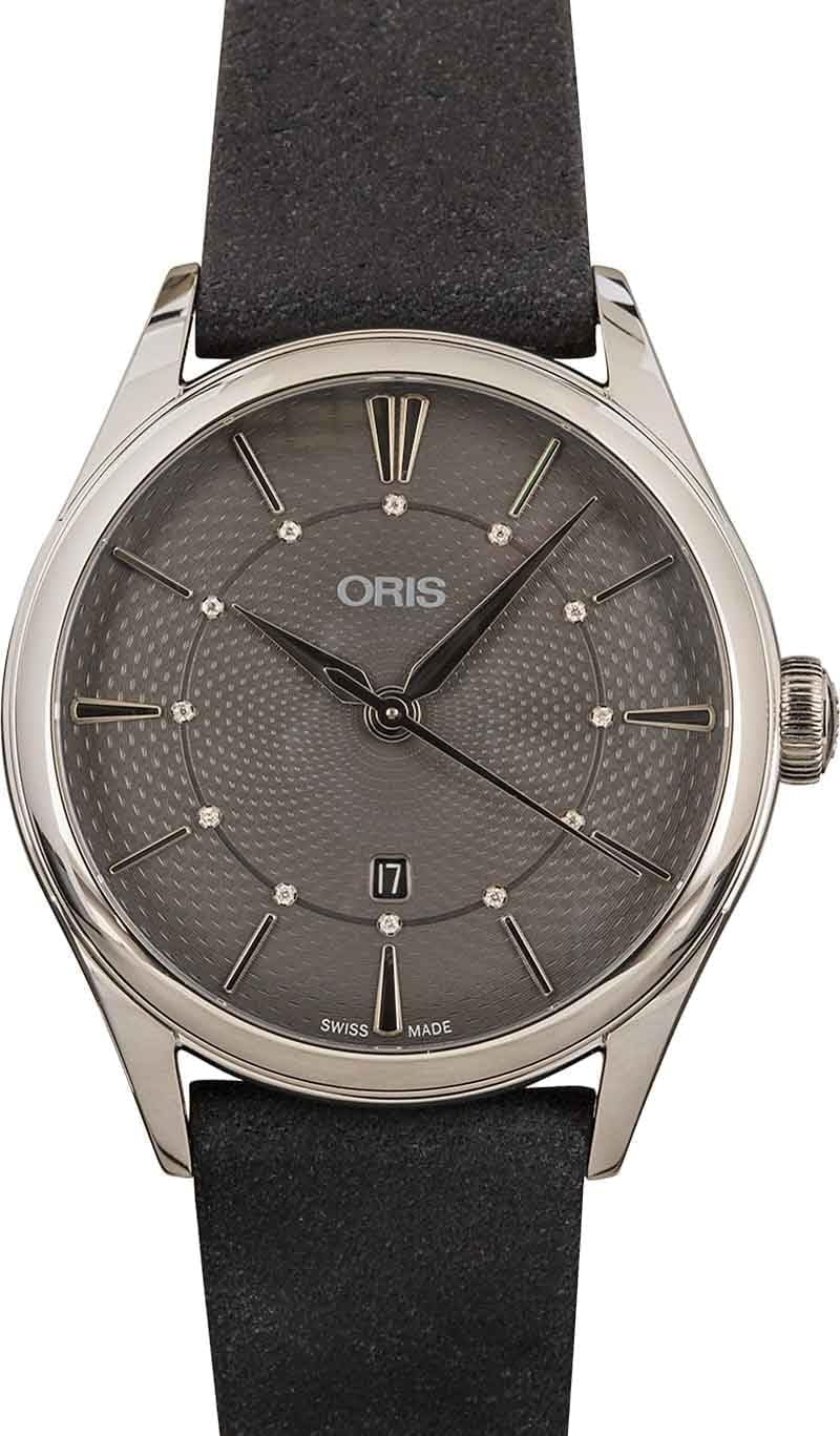 Oris Artelier Date Diamonds Grey Dial Women’s Watch – Model
