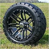 ProFormX Sledge 14" Golf Cart Wheels and Tires Combo Package - Set of Four 22x10x14 Timberwolf Off-r