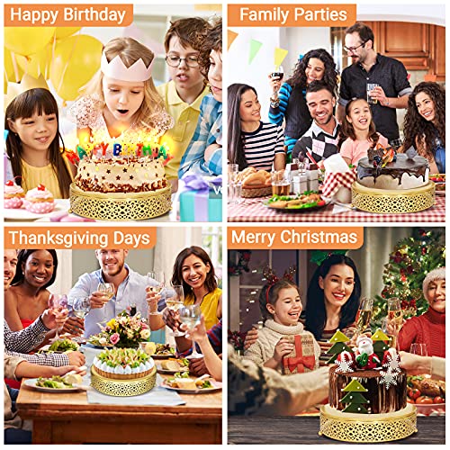 Gold Cake Stand For Dessert Table,10" Cake Stands Cookies Cupcake Dessert Stands For Weedings Birthday Baby Showers Anniversary Parties #TOP5