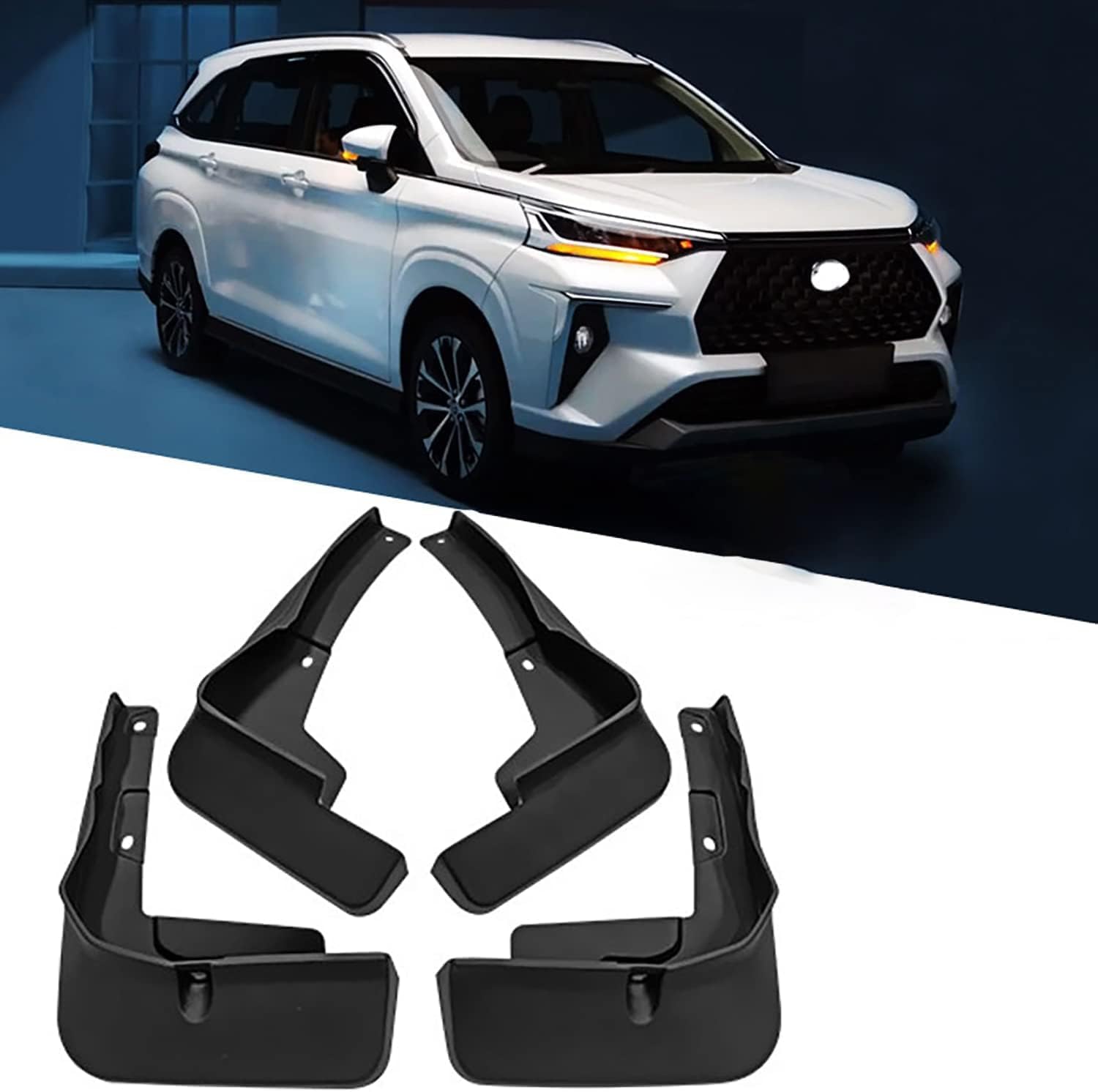Bavettes de Voiture Toyota Veloz 2021-2022 Accessoires Garde-Boue
