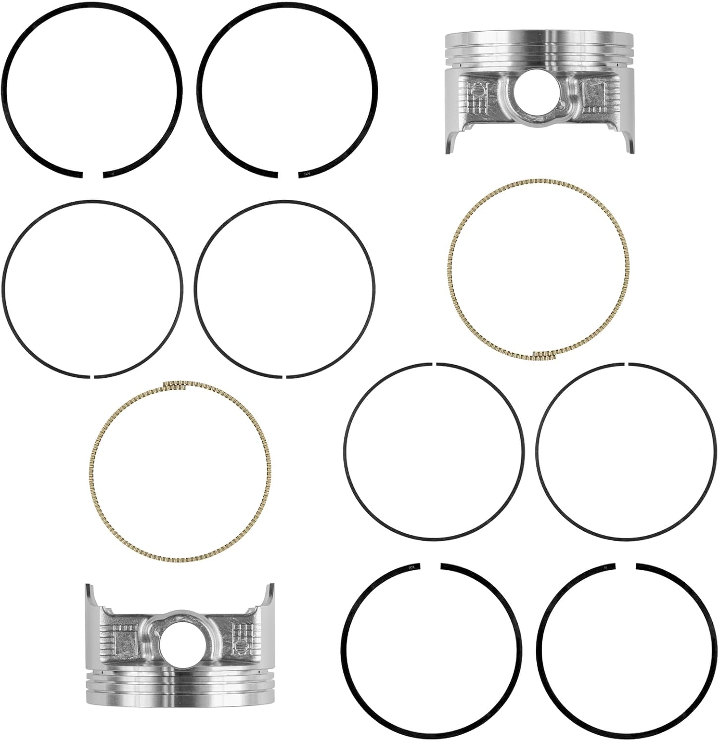 Powersports Replacement Parts for 2 Front Rear Cylinder Piston Ring For Kawasaki Teryx 750 KRF750 4X4 2008-2011 Mod-C33C-21291