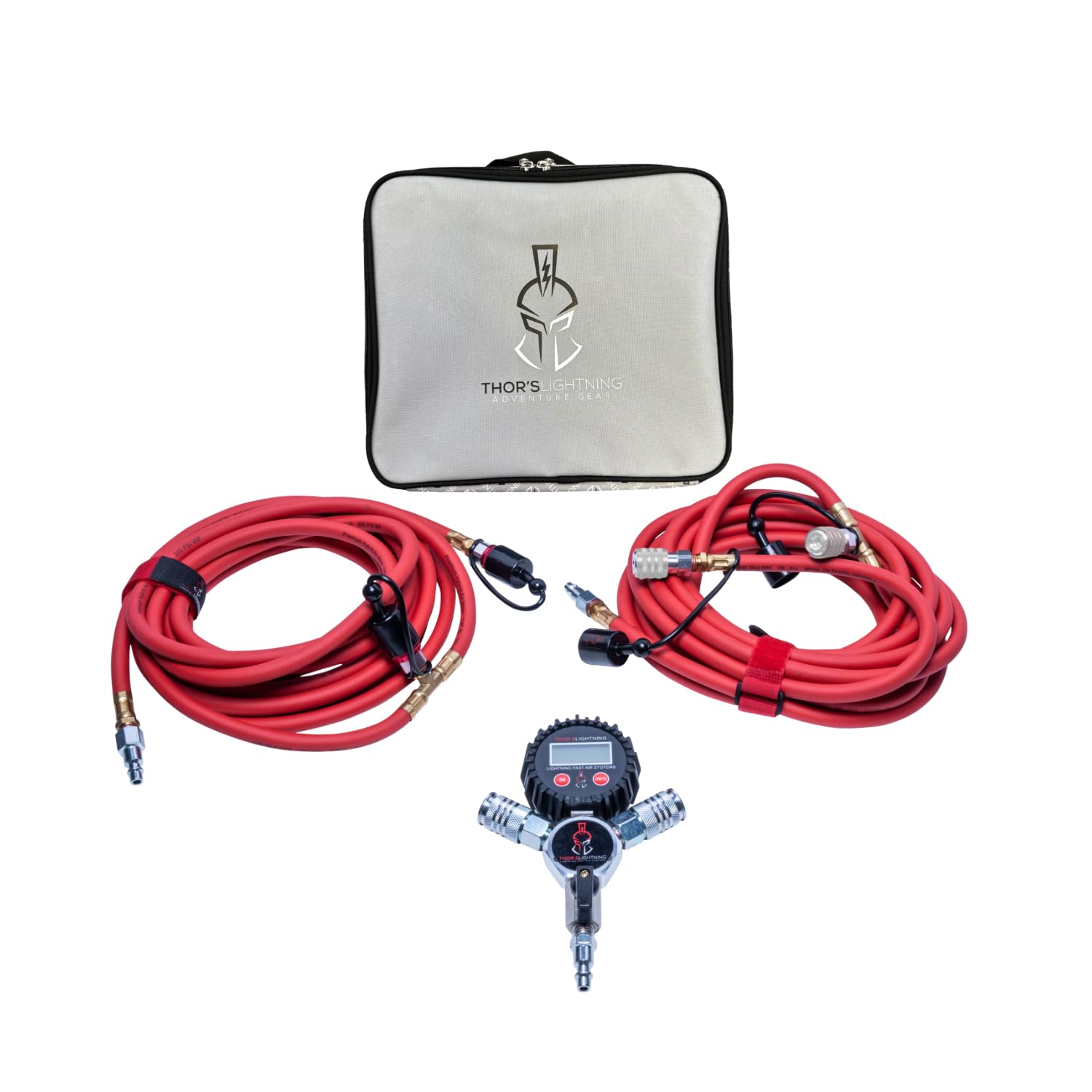 Lucky8 Offroad Rapid 4-Tire Inflation/Deflation System – Lock-On Air Chuck, High Flow, OE Part 4-2-1INFLKIT