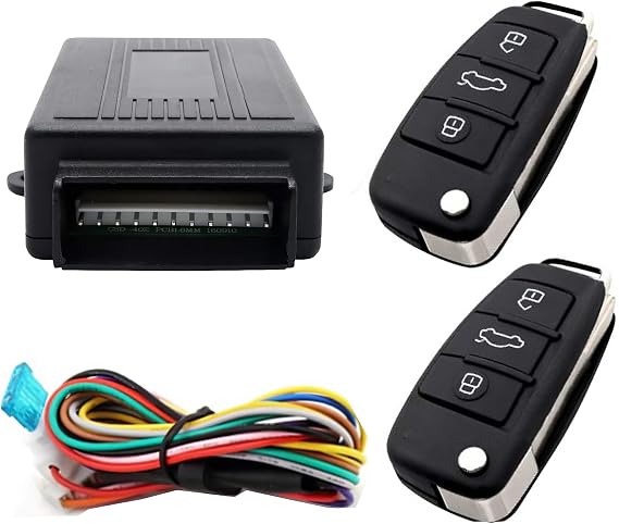 MASO Auto Remote Central Kit Universal Car Door Lock with Contorl Box + 2 Replacement Remote Contorl for Car Central Lock