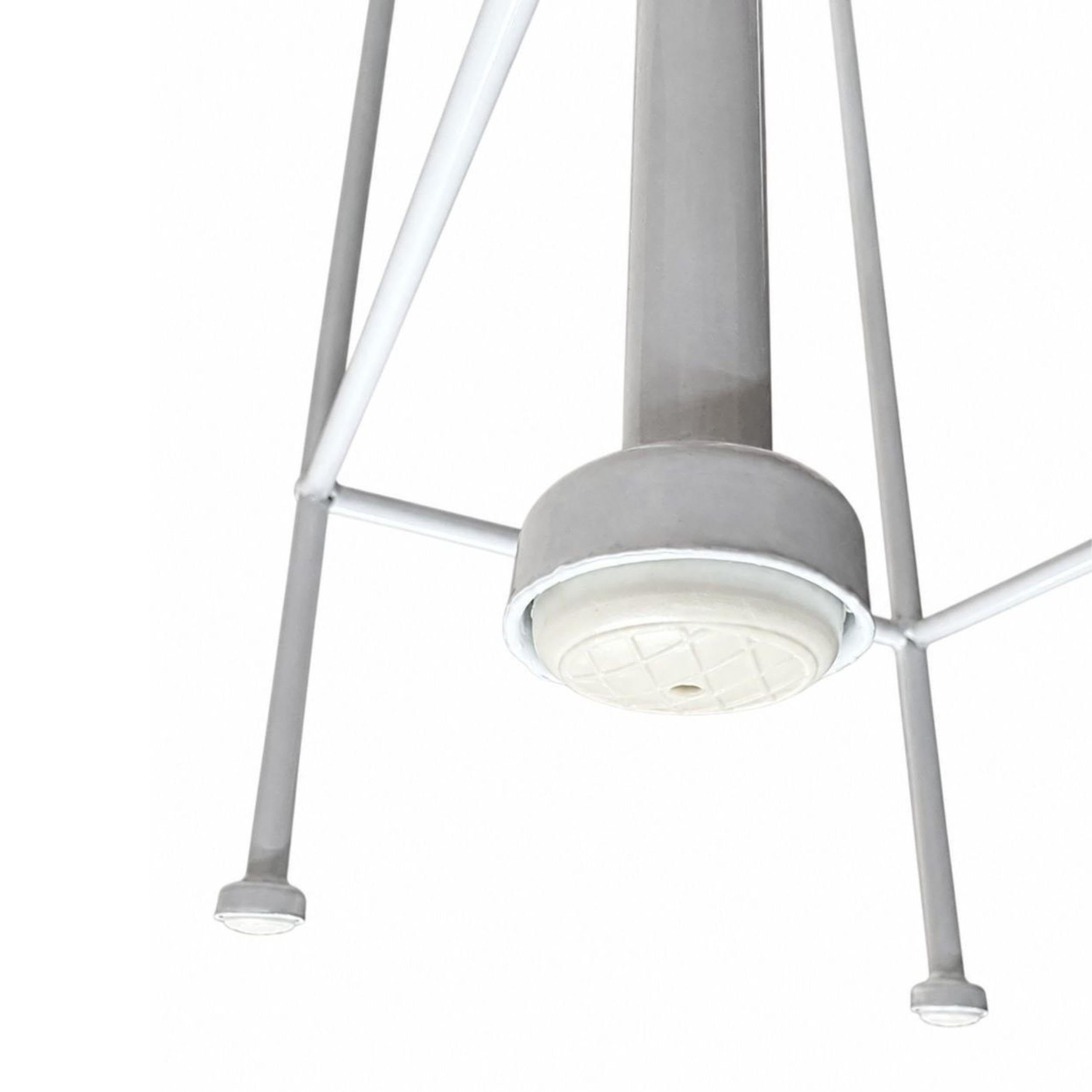 DanDiBo Blumenständer Metall Weiss Eckig 96314 2er Set Pflanzenständer Blumenhocker Beistelltisch Blumensäule Modern Pflanzenhocker