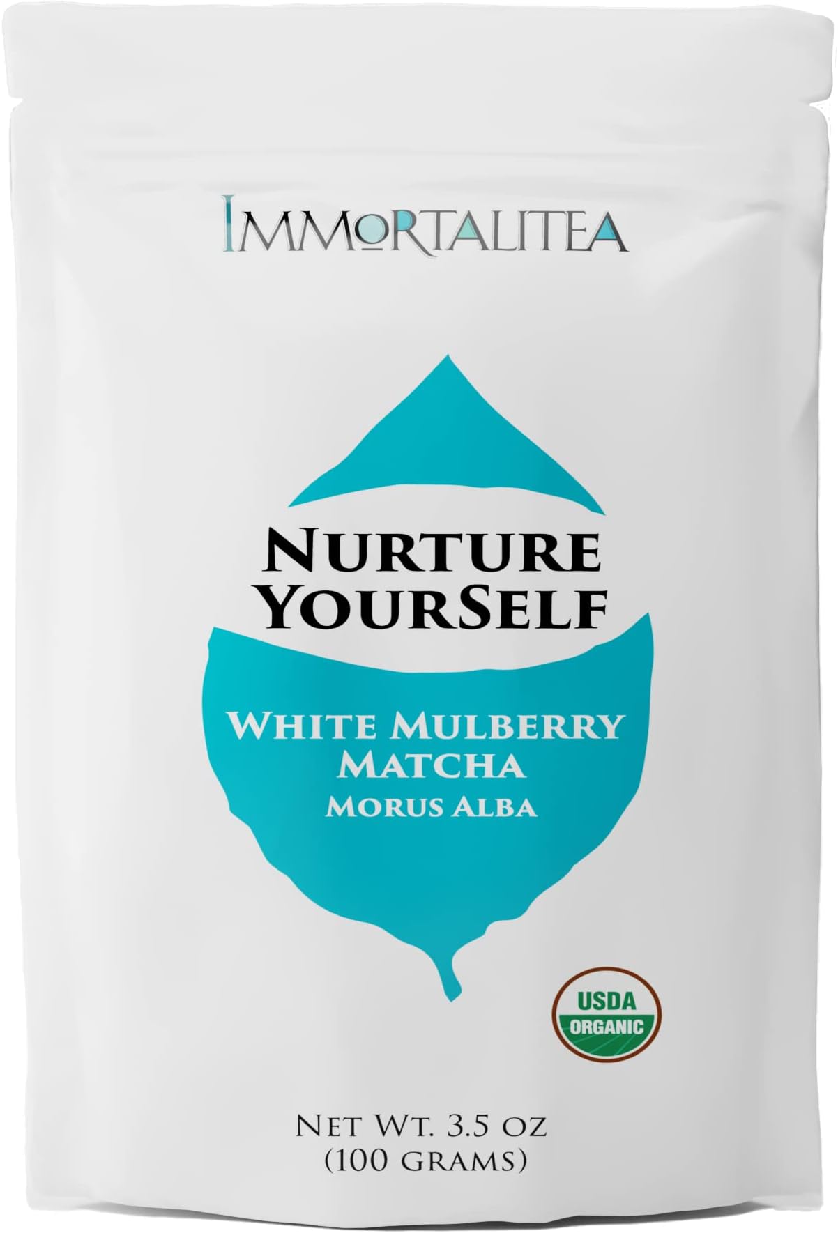 The Immortalitea Company White Mulberry Matcha Style Tea Powder - 3.5 Ounce