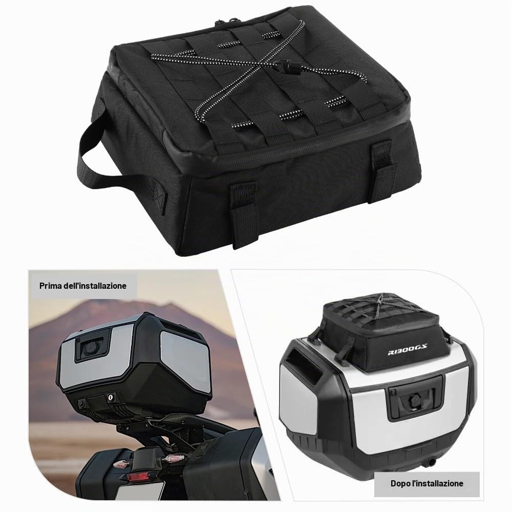 Generico Motocycle Top Case Borsa da viaggio esterna Per BMW R 1300 GS R1300GS R1300 GS Borsa moto Vario Top Scatola Borsa Panniers Custodia Moto Bagaglio Borsa di stoccaggio