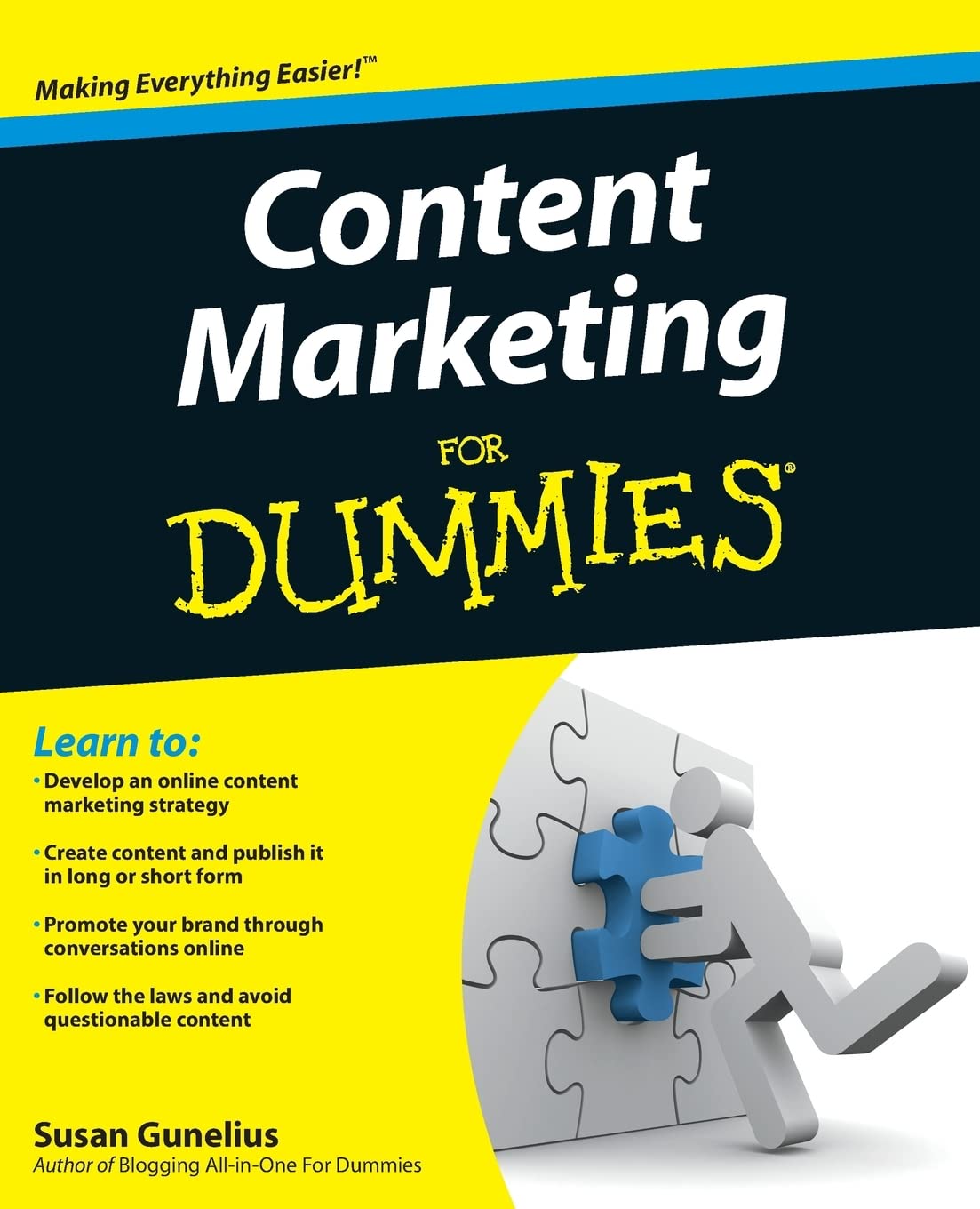 Content Marketing For Dummies by Susan Gunelius PAPERBACK 9781118007297