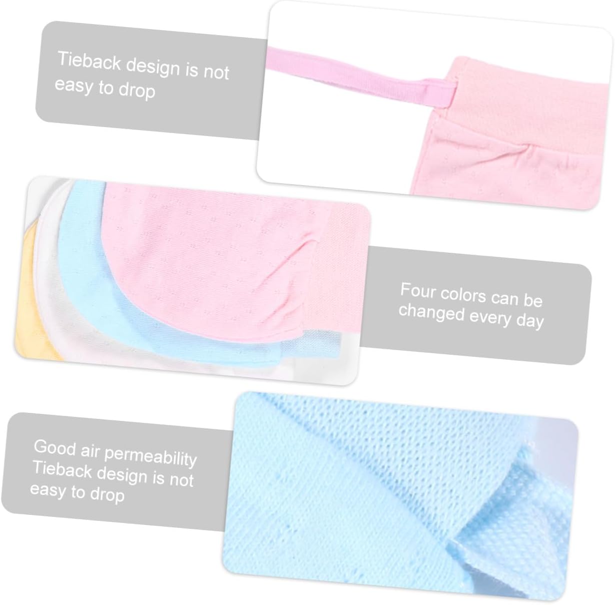 Kisangel 12pairs -scratch Cotton Gloves Protective Mittens for Soft and Breathable Random Colors for Preventing Scratches Delicate Skin