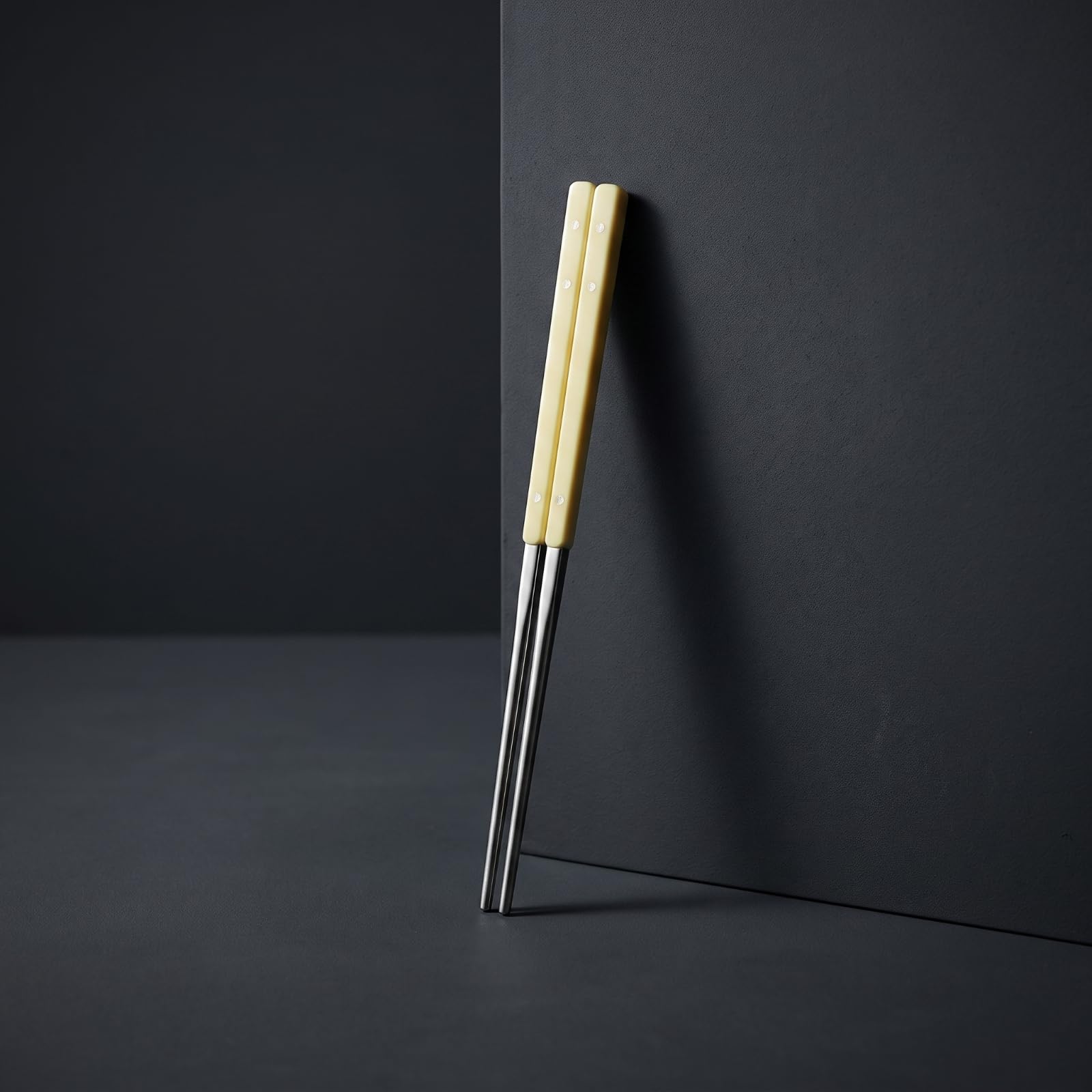 Palillos Coreanos Reutilizables, Amarillo Crema, size to 3