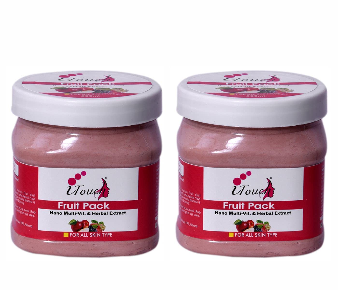 I TOUCH HERBAL Fruit Pack 500 Ml x 2 (Pack Of 2)