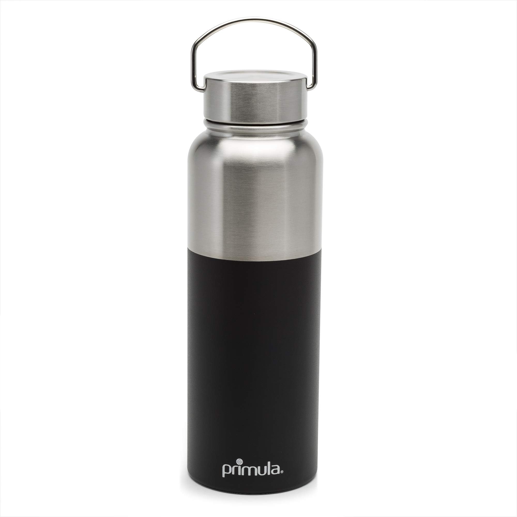 Primula Vacuum Sealed Stainless Steel Thermal Insulated Water Bottle Flask, 24 Cold, 8 Hours Hot, Reusable Thermos, Double Walled, 40 oz, Black