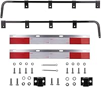 Vista 1 de Semi Trucks - Juego de perchas de barro de lujo – Longitud: 30.25 pulgadas – Perchas tipo barra cuadrada – con todos los soportes de montaje