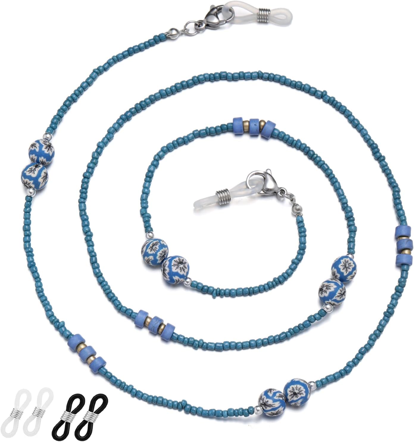 Glasses Chain for Women Beaded Eyeglass Chain Stylish Eyeglass Strap Eye Glasses Holders Around Neck