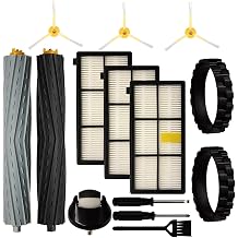 Replacement Parts Accessories for iRobot Roomba 800 900 Series 805 860 890 870 871 880 960 980 981 985 Tire Wheel Caster Side Brush Main Roller Brush Filter with Tool