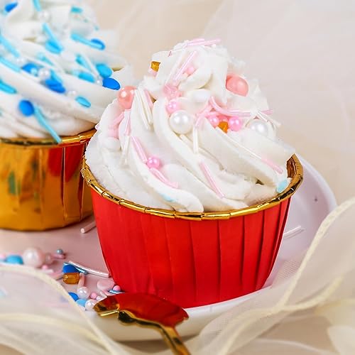 Miniatura 3 de Cobakey Espray para decoración de pasteles, adornos de chispas de oro rosa, decoraciones de pasteles comestibles, chispas rosas para cupcakes,