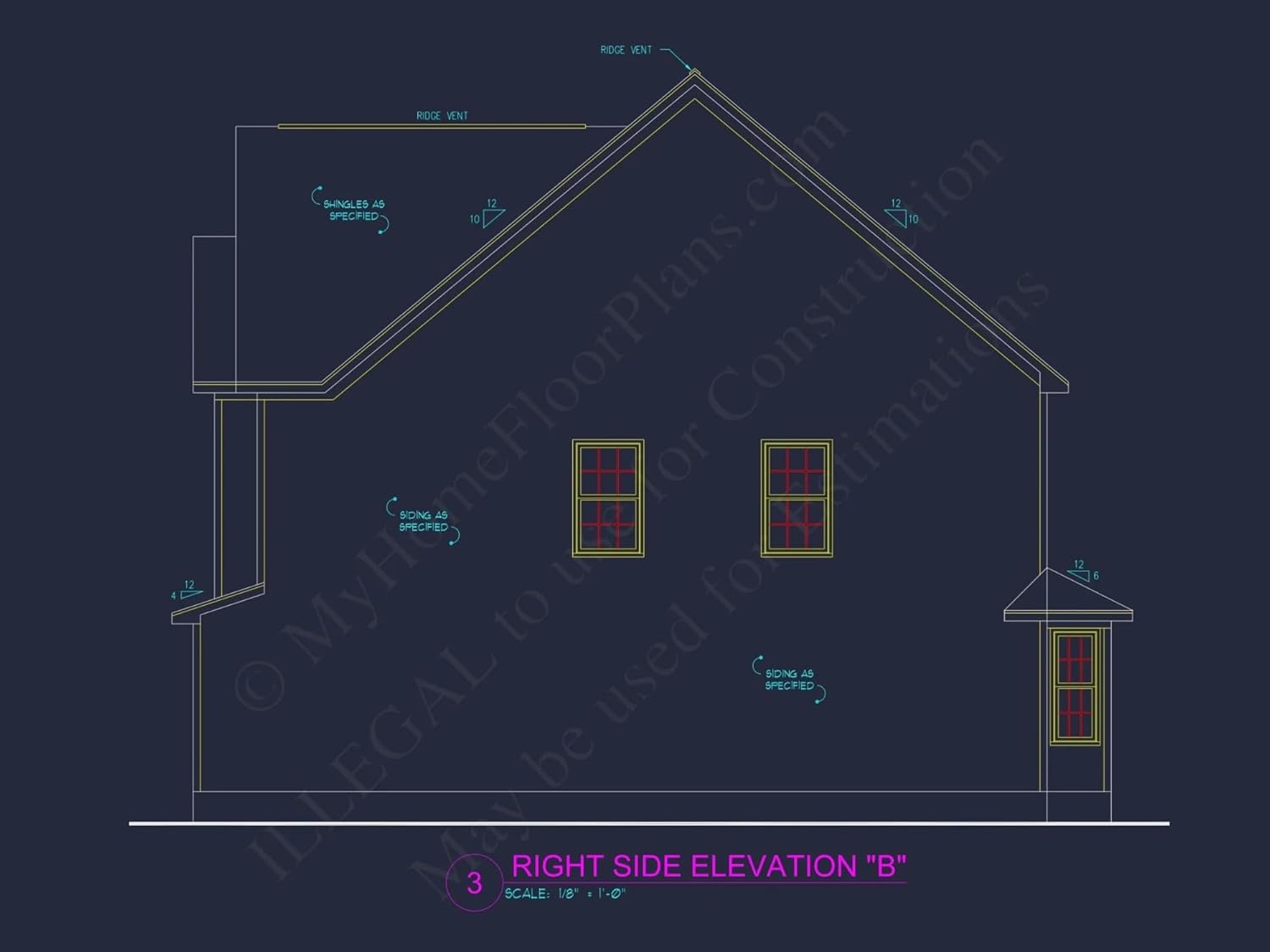 11-1436B House Plan -Traditional Colonial Home Plan - 4-Bed, 2.5-Bath, 2,250 SF