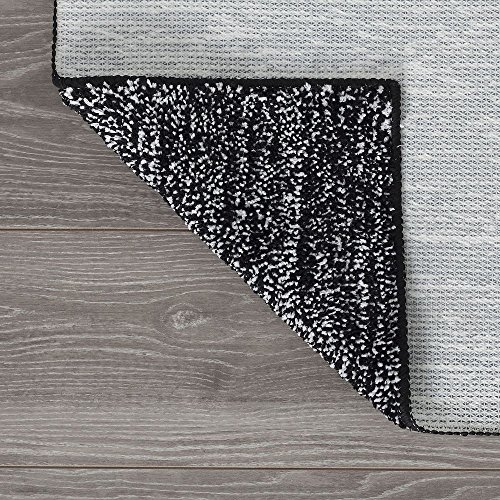 Sealskin Carpet Bath Contour Toilet, Cotton, Black, 50 x 45 x 3 cm - Image 4