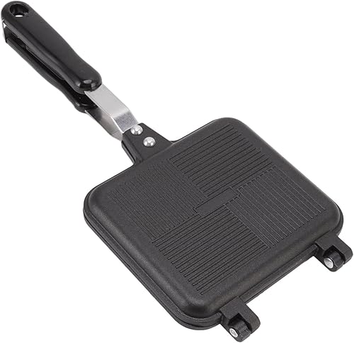 Miniatura 7 de Pwshymi Sartén de doble cara, sartén para panqueques, antiadherente, máquina para hacer panqueques, máquina para hacer pasteles con asas